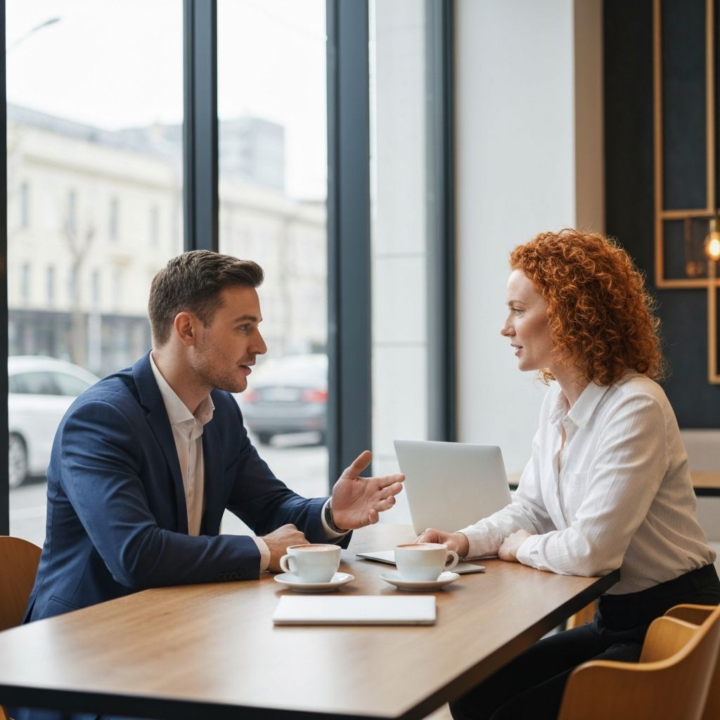 Reunião de alinhamento inicial entre consultor e cliente